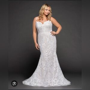 Hayley Paige West Gown Plus Size